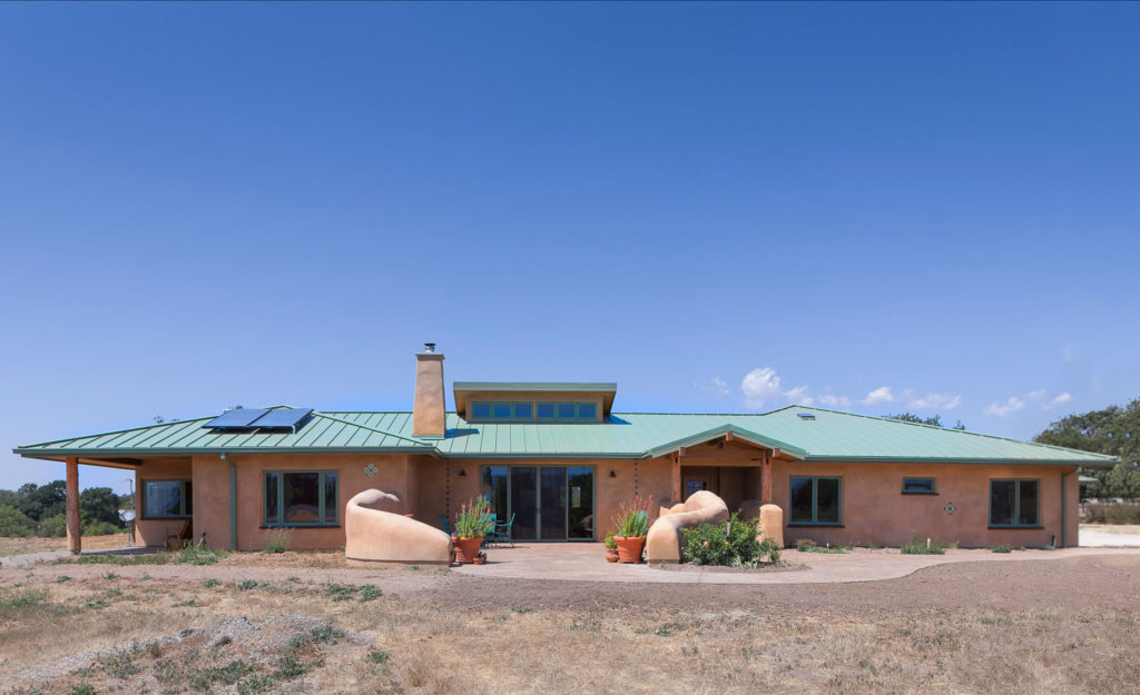 STRAW BALE CUSTOM HOME - SUSTAINABLE INDOOR COOLING - Santa Ynez, CA